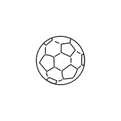 Vector soccer ball on a white background. European football logo. Soccer ball design. Vector illustration