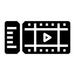 movie glyph icon