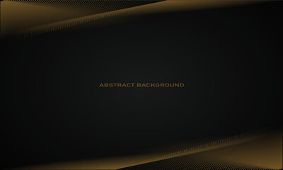 black background with abstract golden lines in the corner