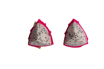 Dragon fruit isolated on transparent background