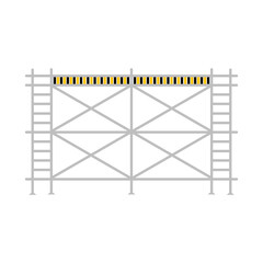 Scaffolding construction  flat line icon vector.
