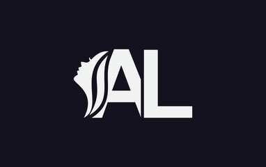 Woman beauty logo and hair spa vector design. Woman beauty salon and spa logo with letters