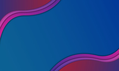 Cool papercut abstract background with waves