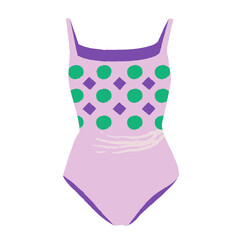 Swimming suit vector illustration