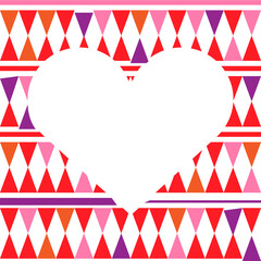 Obraz premium Vector pattern colorful hearts on white background. Color pattern with hearts. Space pattern hearts. Backdrop for valentines day or card love.