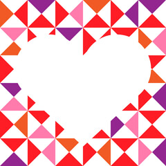Obraz premium Pattern colorful hearts on white background. Color pattern with hearts. Space pattern hearts. Backdrop for valentines day or card love.