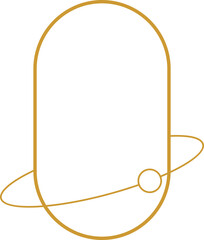 Monoline Arch Frame Illustration