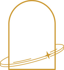 Monoline Arch Frame Illustration