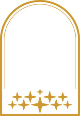 Monoline Arch Frame Illustration