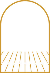 Monoline Arch Frame Illustration