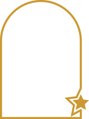 Monoline Arch Frame Illustration
