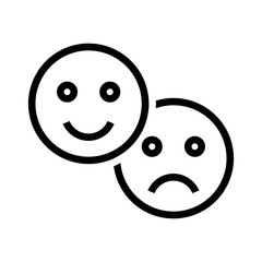 Emotions vector icon symbol design