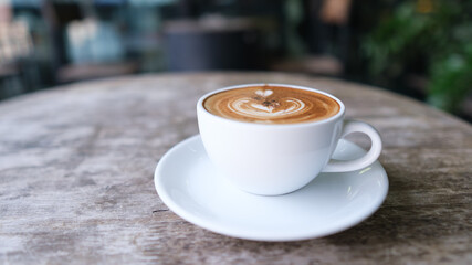 Fototapeta premium hot mocha on the table