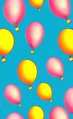 Colorful balloons ,Festive or party  balloons background