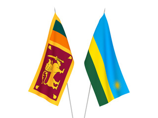 Republic of Rwanda and Democratic Socialist Republic of Sri Lanka flags