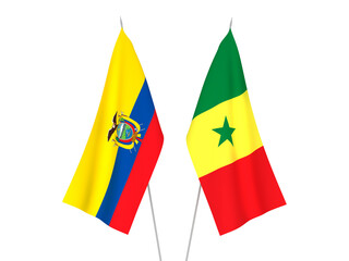 Ecuador and Republic of Senegal flags