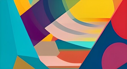 Abstract geometric pattern design in retro style. illustration.