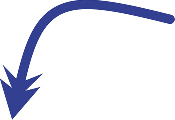 Obraz premium Arrows curve shape vector