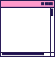 Obraz premium Retro UI Shape Interface