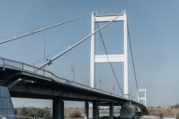 Obraz premium bridge over the river in the morning
