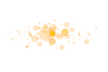 Light Bokeh over transparent background