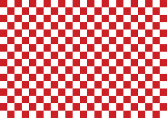 Fototapeta premium Vector Background red Checkerboard Abstract Seamless Pattern popular grid pattern Print on the wall or the tablecloth.