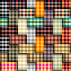 Geometric abstract pattern. Intersection style