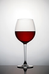 red wine in glass