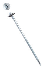 Long self-tapping screws for sandwich panels, metallic galvanized screw