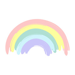 Cute cartoon Rainbow print icon for baby textiles, fabrics and baby shower cards.