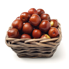 winter jujube on white background