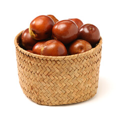 winter jujube on white background