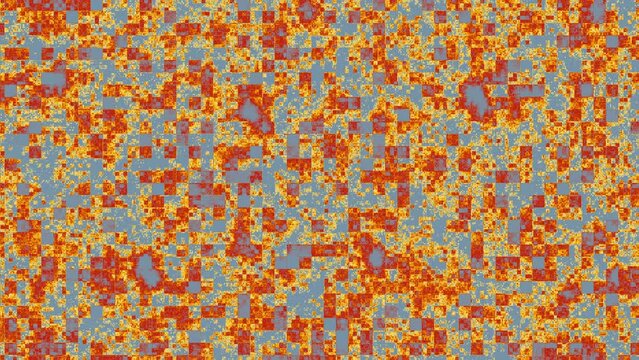 Slow moving mosaic wall animation, Seamless loop.