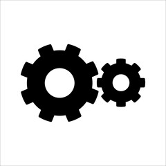 vector illustration setting icon isolated, on a white background.