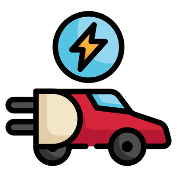 recommend clip art: car plug adapter electric charge vehicle icon filled outline