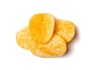 Potato Chips Isolated