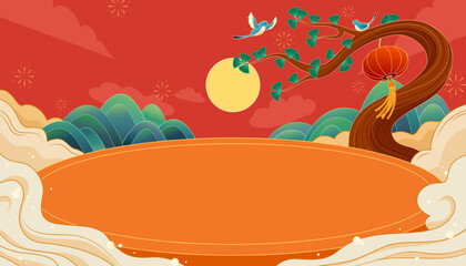 Elegant oriental style background