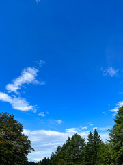 青空と雲の風景