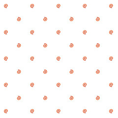 Minimalist simple pattern for Halloween designs, gift wrapping paper, invitation cards. Orange treats on white background