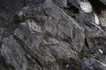 texture of black natural marble, close-up shot