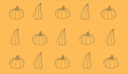 pattern with pumpkins