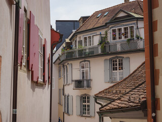 Buildings in the city centre of Basel , Switzerland