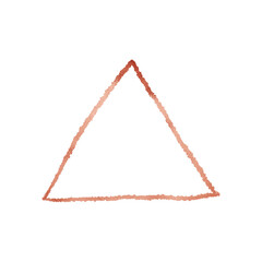 Copper Metallic Triangle Outlined