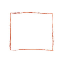 Obraz premium Copper Metallic Square Outlined