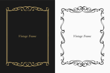 Vintage Ornament Greeting Card Vector Template. Retro Luxury Invitation, Royal Certificate. Flourishes frame. Vintage Background, Vintage Frame, Vintage Ornament, Ornaments Vector, Ornamental Frame.