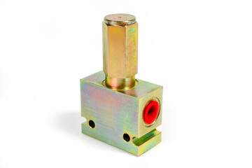 Overpressure valve used in agricultural and other machinery.