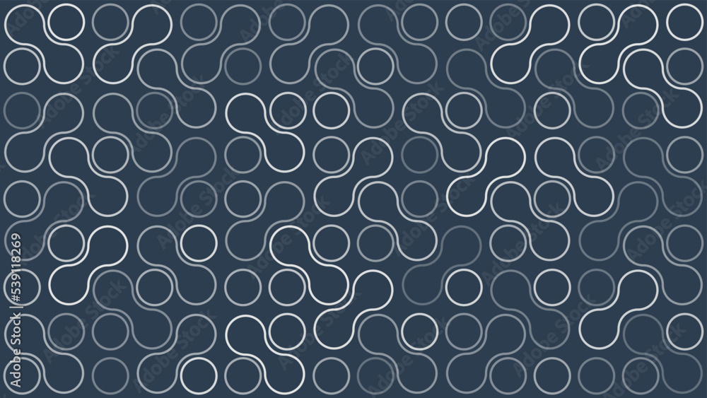Poster abstract geometric mosaic background design, dark metaballs pattern in editable vector format