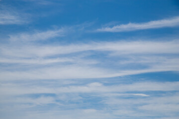 Fototapeta premium Blue sky cirrus clouds.