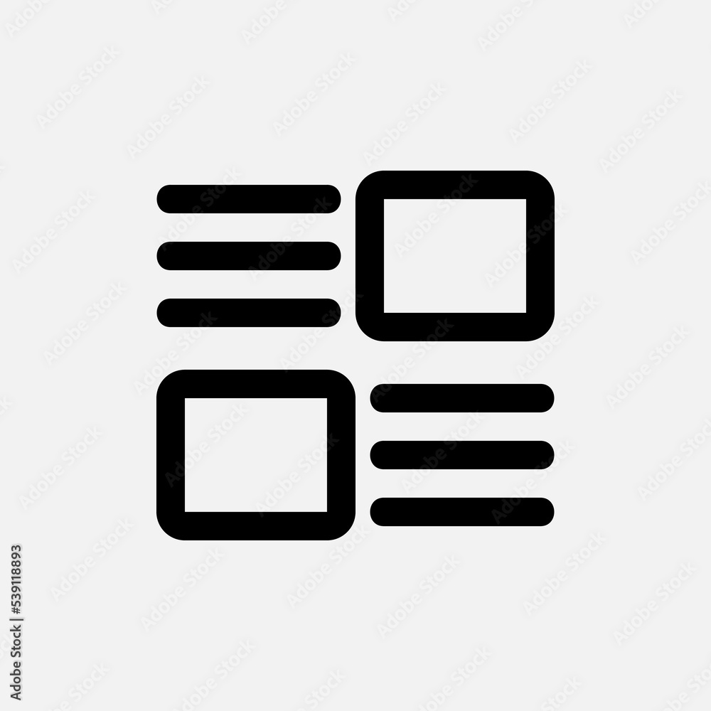 Wall mural layout icon in line style, use for website mobile app presentation