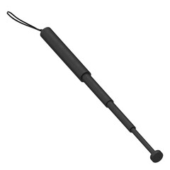 3d rendering illustration of an expandable baton